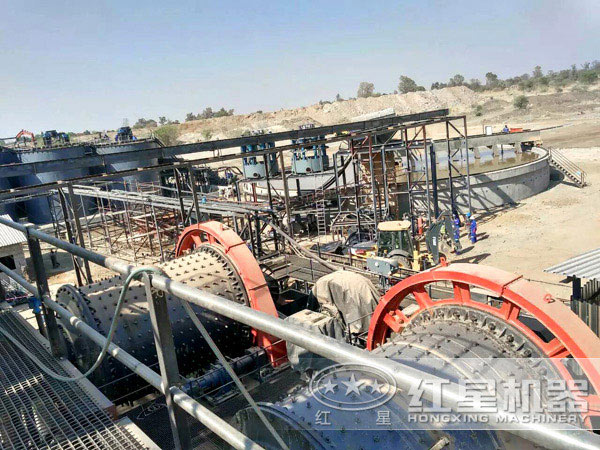 大型鉬礦選礦生產線現(xiàn)場