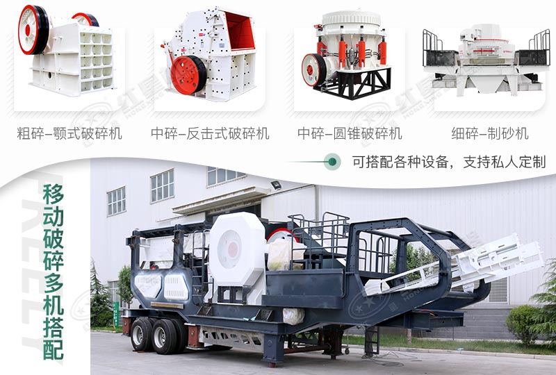 移動碎石機(jī)靈活選配配置 移動碎石機(jī)靈活選配配置