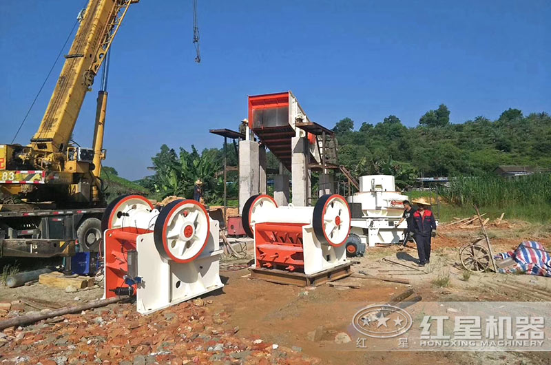 機制砂砂石設備安裝現場 機制砂砂石設備安裝現場